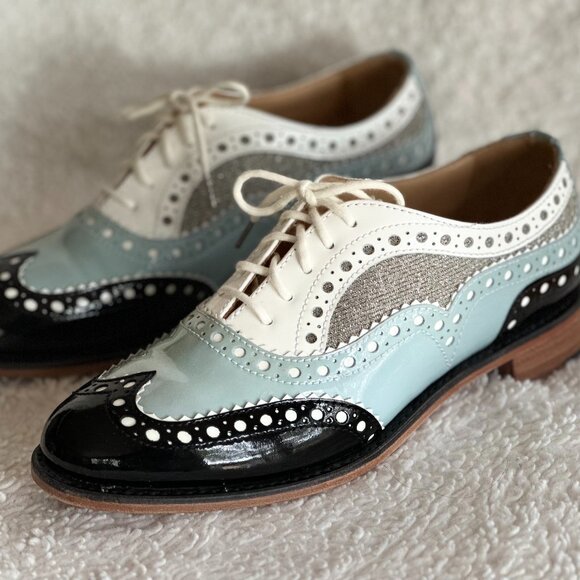 The Office of Angela Scott Mr. Doubt Wingtip Oxford Shoes EUC - Picture 3 of 10